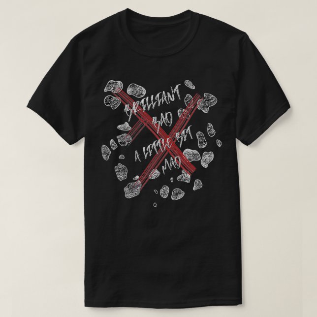 Camiseta Nacido Brillante Mala pequeña basura Mad cruella P (Diseño del anverso)