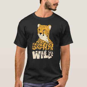 Camiseta Nacido como un tigre chita y leopardo de los leone