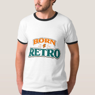 Camiseta Nacido con Estética Retro Vintage de los 70 Rayo