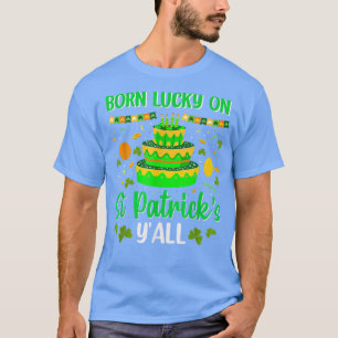 Camiseta Nacido con suerte en el Chica de niños pastelitos 