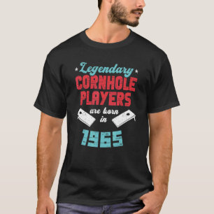 Camiseta Nacido Cornhole 57th Birthday Cornhole Player