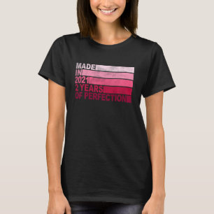 Camiseta Nacido de bebé de 2 años en 2021 Chicas segundo na