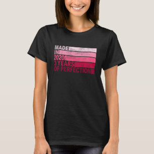 Camiseta Nacido de bebé de 3 años en 2020 Chicas tercer nac