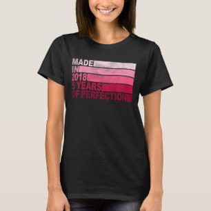 Camiseta Nacido de bebé de 5 años en 2018 Chicas quinto nac