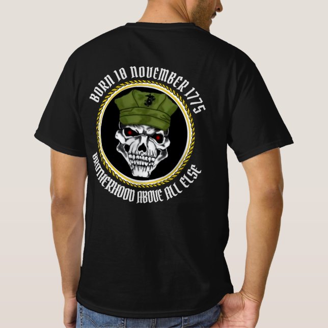 CAMISETA NACIDO EL 10 DE NOVIEMBRE DE 1775 - HERMANDAD POR  (Reverso)