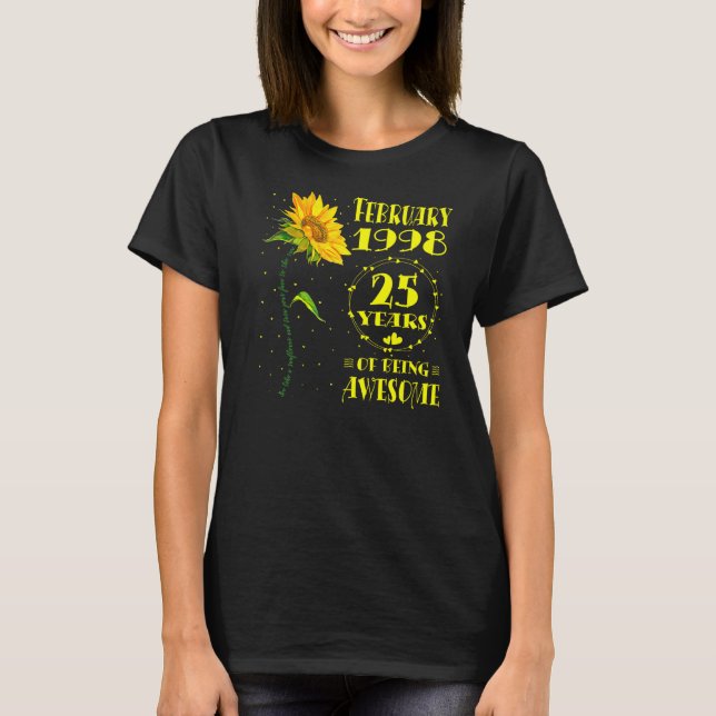 Camiseta Nacido el 25 de febrero de 2015 (Anverso)