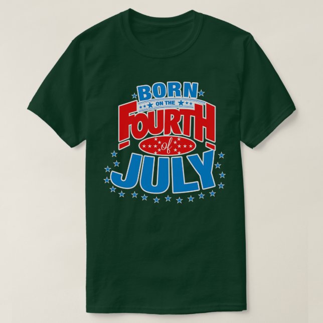 Camiseta Nacido el 4 de julio (Diseño del anverso)