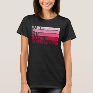 Camiseta Nacido el cumpleaños de los niños de 10 años en 20
