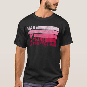 Camiseta Nacido el cumpleaños de un niño de 12 años en 2011