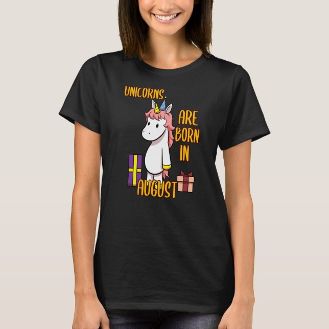 Camiseta Nacido El Día Del Cumpleaños Del Arcoiris De Unico (Anverso)