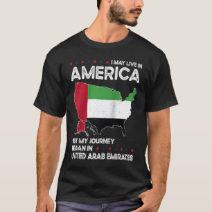 Camiseta Nacido emiratí Emiratos Árabes Unidos American USA