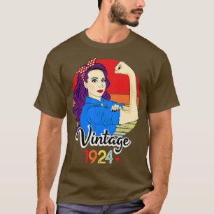 Camiseta Nacido en 1924 Vintage 97th Birthday 97 Year Bday 