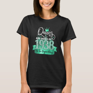 Camiseta Nacido en 1938 I Fiesta Turquesa Negro conjunto y 