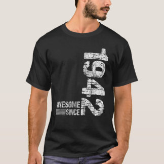 Camiseta Nacido en 1942 Increíble desde la época de 1942