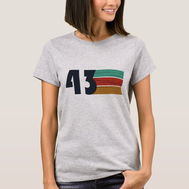 Camiseta nacido en 1943, cumpleaños vintage (Anverso)