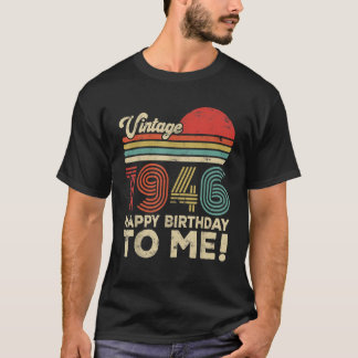 Camiseta Nacido en 1946 Hombres Mujeres Regalo Presente 80 