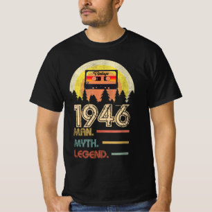 Camiseta Nacido en 1946 Man Myth Legend Regalos de cumplea