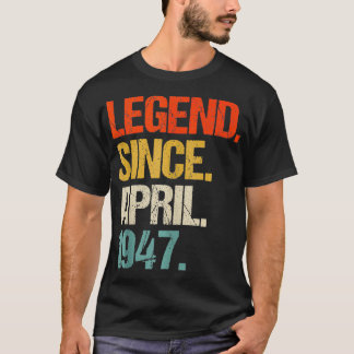 Camiseta Nacido en 1947: 77 años de edad en 1947: 77º nacim