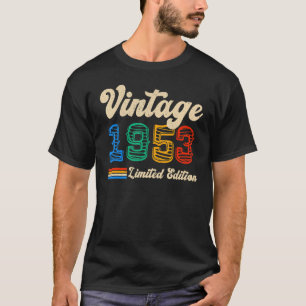 Camiseta Nacido en 1953 Vintage 70th Birthday Retro 70 Year