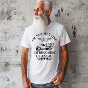 Camiseta nacido en 1957, cumpleaños vintage