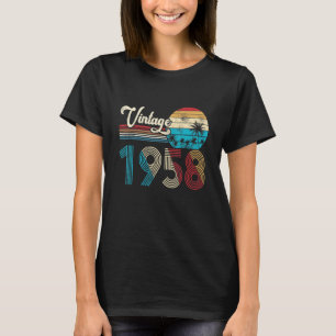 Camiseta Nacido En 1958, 65 Años, Mujeres Hombres