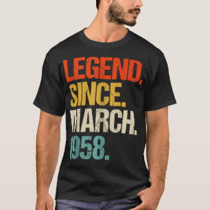 Camiseta Nacido en 1958 66 años de edad en 1958 66º nacimie