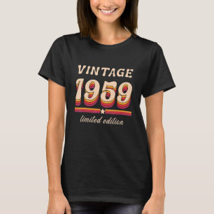 Camiseta Nacido En 1959 Cumpleaños Retro