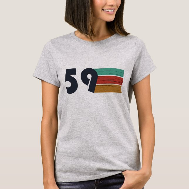 Camiseta nacido en 1959, cumpleaños vintage (Anverso)