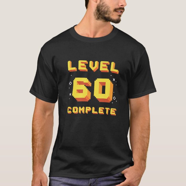 Camiseta Nacido En 1961 Nivel 60 Completo 60º Cumpleaños Re (Anverso)