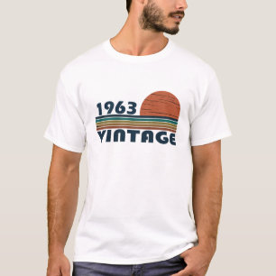 Camiseta Nacido en 1963 en un regalo de cumpleaños vintage