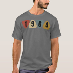 Camiseta Nacido En 1964 Cumpleaños De La Música De La Púa d