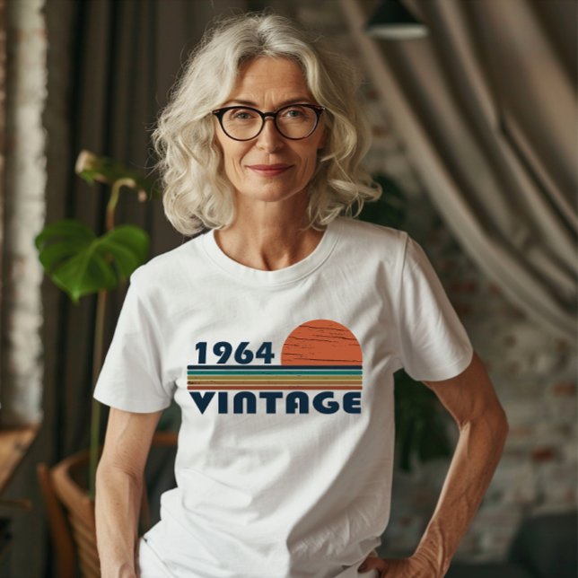 Camiseta Nacido en 1964, cumpleaños vintage (Subido por el creador)