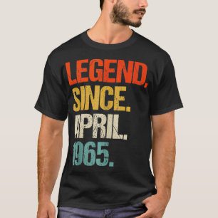 Camiseta Nacido en 1965 59 años de edad en 1965 59º nacimie