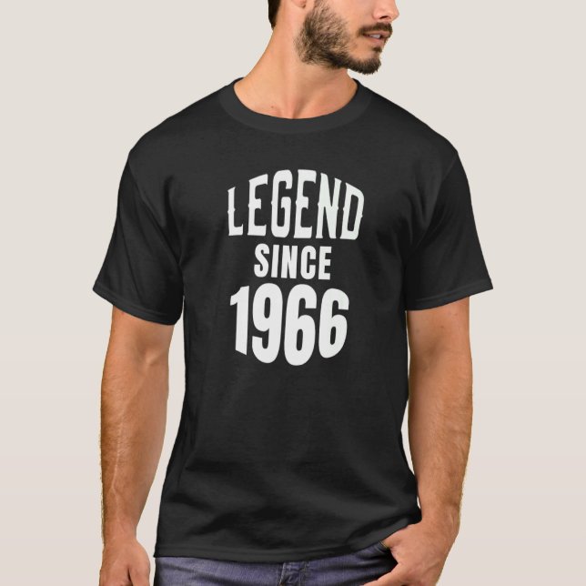 Camiseta Nacido En 1966 Cumpleaños De La Mujer 56ª Leyenda  (Anverso)