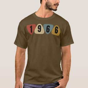 Camiseta Nacido En 1966 Cumpleaños De La Música De La Púa d