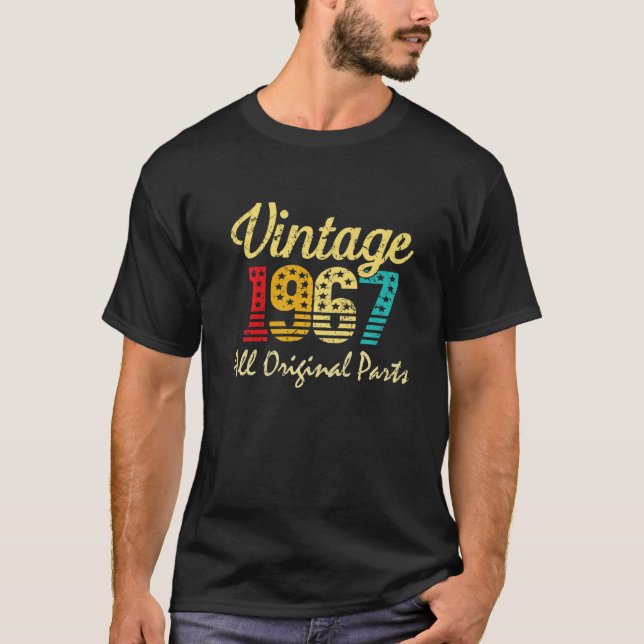 Camiseta Nacido En 1967 55 Años De Edad En 1967 55º Nacimie (Anverso)