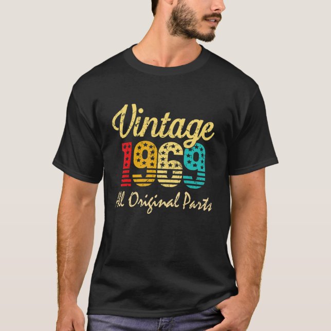 Camiseta Nacido En 1969 53 Años De Edad Hecho En 1969 53er  (Anverso)