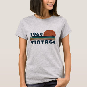 Camiseta Nacido en 1969, cumpleaños vintage