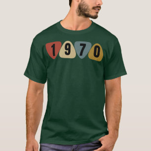 Camiseta Nacido En 1970 Cumpleaños De La Música De La Púa d