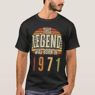 Camiseta Nacido en 1971 50.ª cosecha de cumpleaños