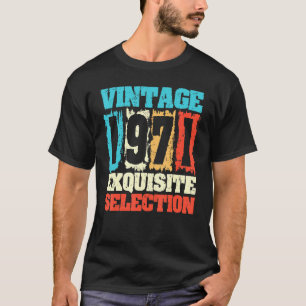 Camiseta Nacido En 1971 Nacimiento Exquisita Selección Real