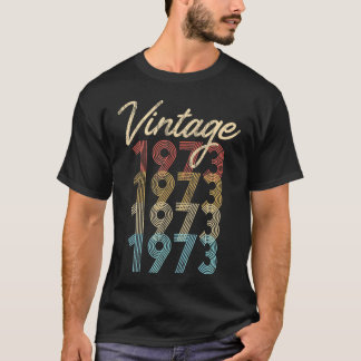 Camiseta Nacido En 1973, 51º Cumpleaños De Groovy