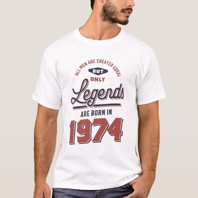 Camiseta Nacido en 1974 (Anverso)