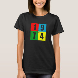 Camiseta Nacido En 1974 Retro Vintage 48º Cumpleaños