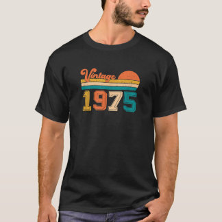 Camiseta Nacido en 1975 Vintage retro 50 cumpleaños