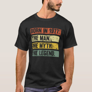 Camiseta Nacido En 1977 Retro Man Myth Legend Birthday Vint