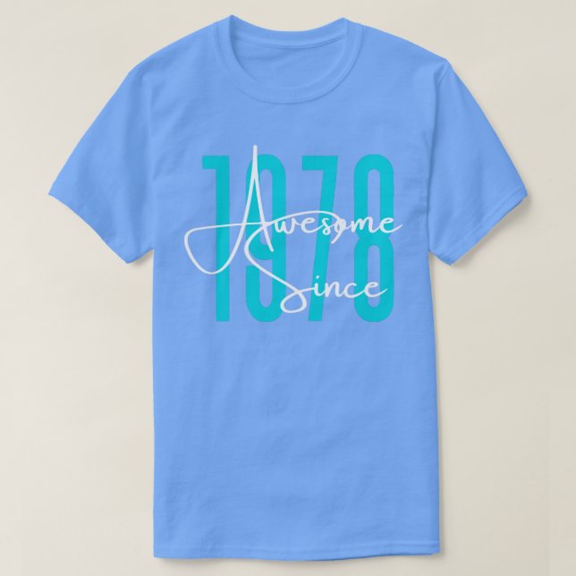 Camiseta Nacido en 1978 (Diseño del anverso)