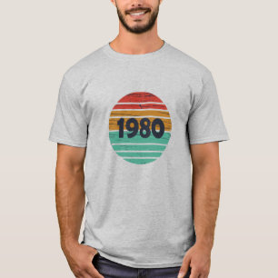 Camiseta Nacido en 1980 como regalo de cumpleaños