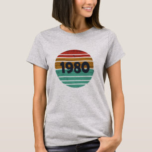Camiseta Nacido en 1980 como regalo de cumpleaños