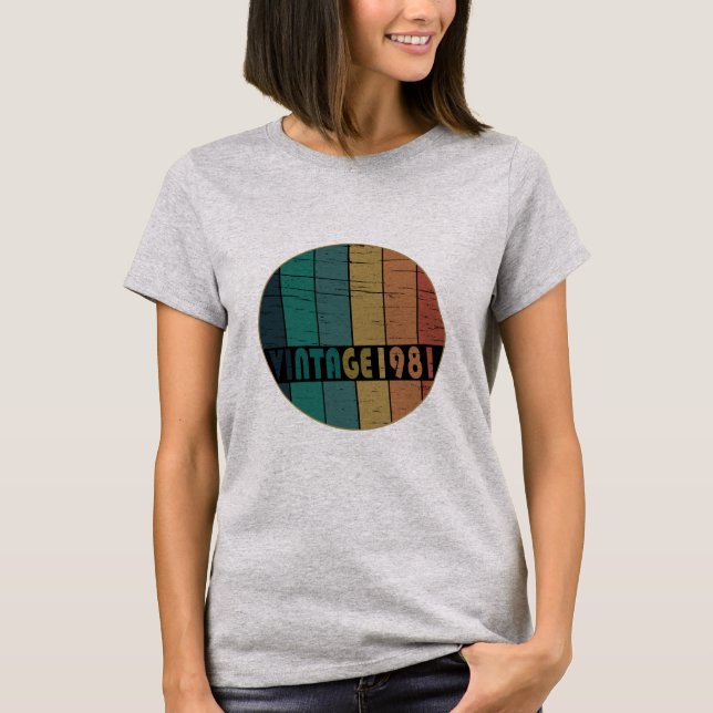 Camiseta Nacido en 1981 (Anverso)